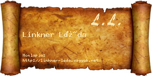 Linkner Léda névjegykártya